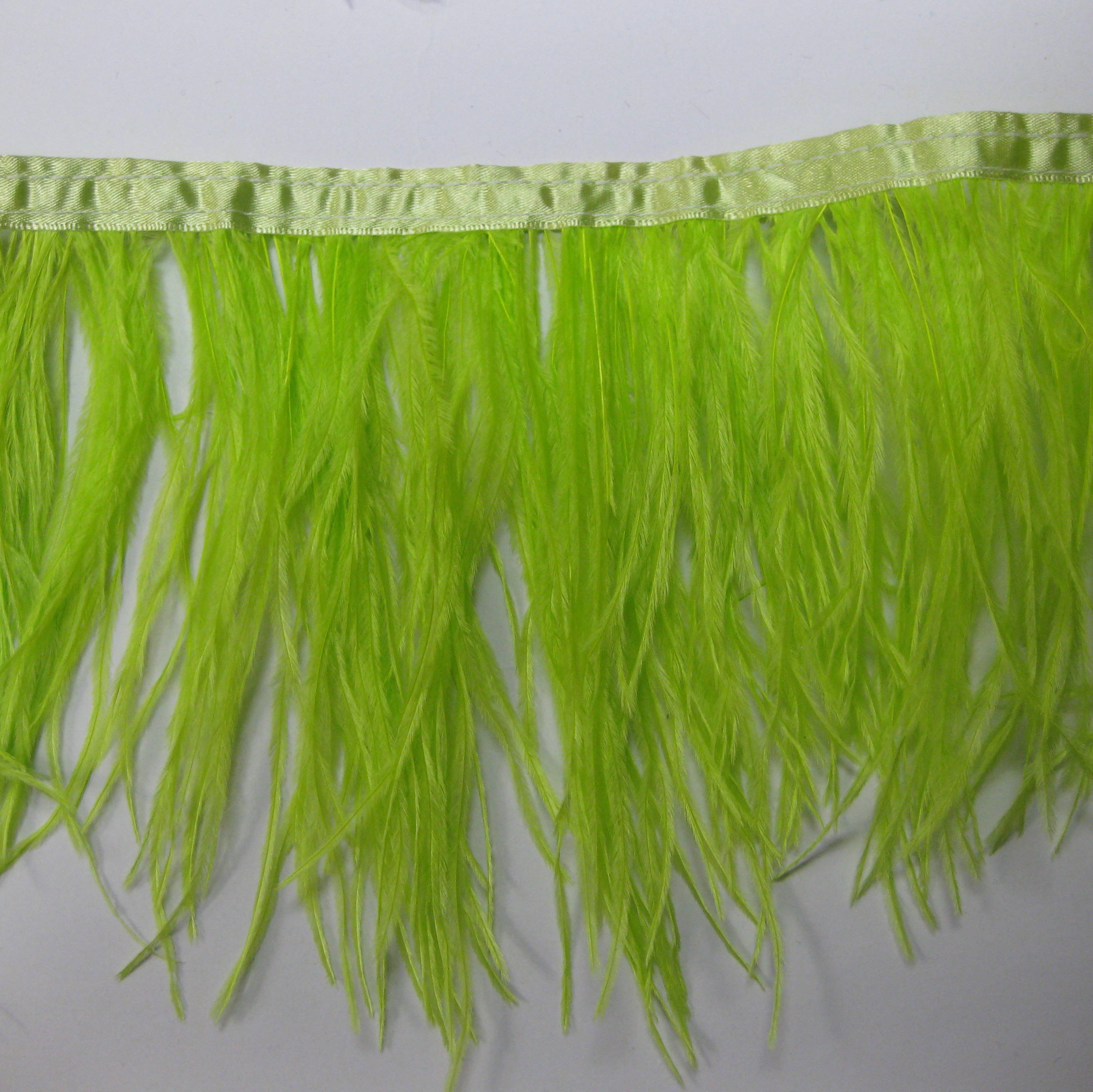 OSTRICH FRINGE GREEN